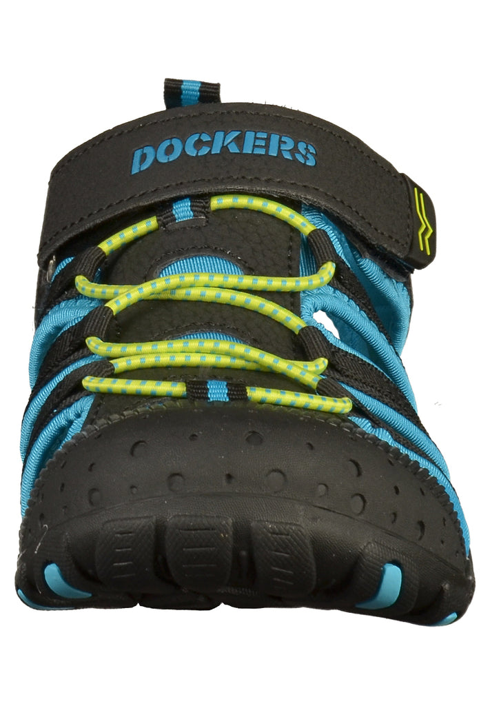 Dockers Sandalen Lederimitat/Textil Schwarz - surf4shoes