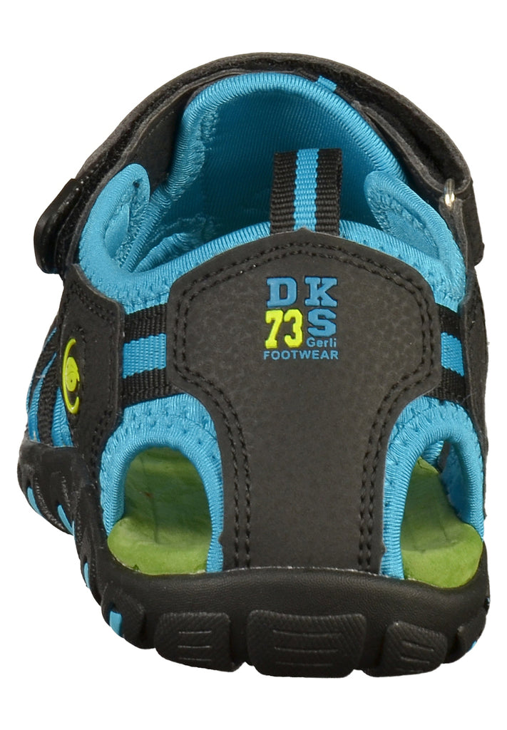 Dockers Sandalen Lederimitat/Textil Schwarz - surf4shoes