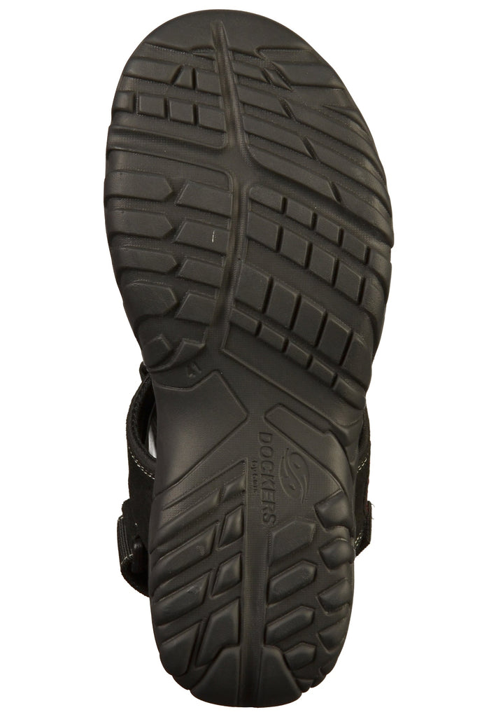 Dockers Sandalen Leder Schwarz - surf4shoes