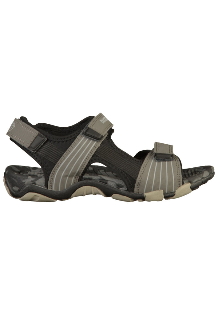 Dockers Sandalen Lederimitat/Textil Schwarz/Grau - surf4shoes