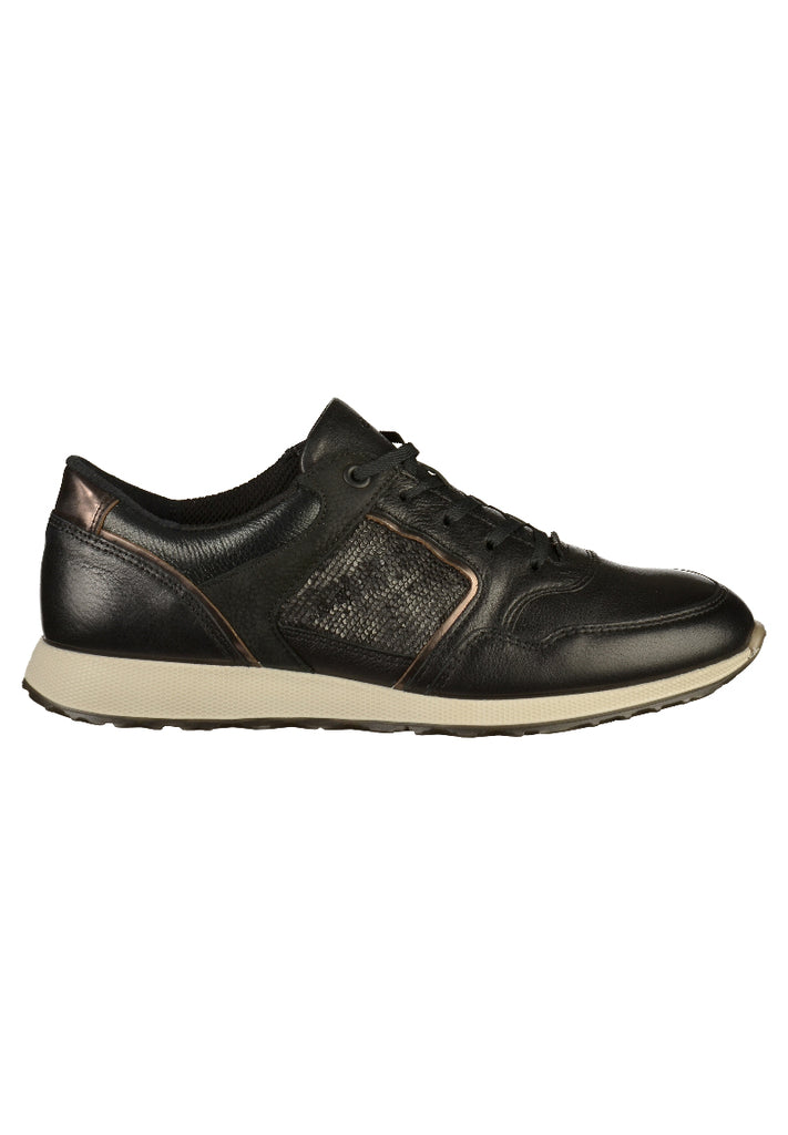 ecco Sneaker Leder Schwarz - surf4shoes