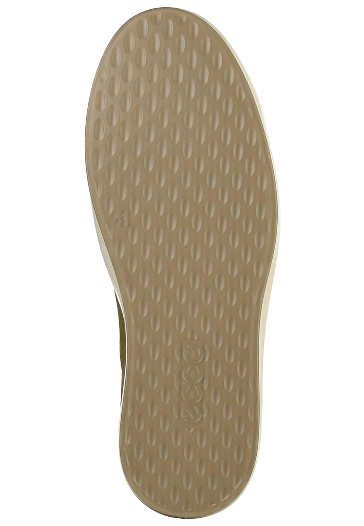 ecco Sneaker Leder Oliv - surf4shoes