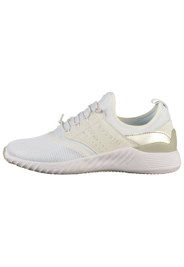 Bugatti Sneaker Lederimitat/Textil Weiß - surf4shoes