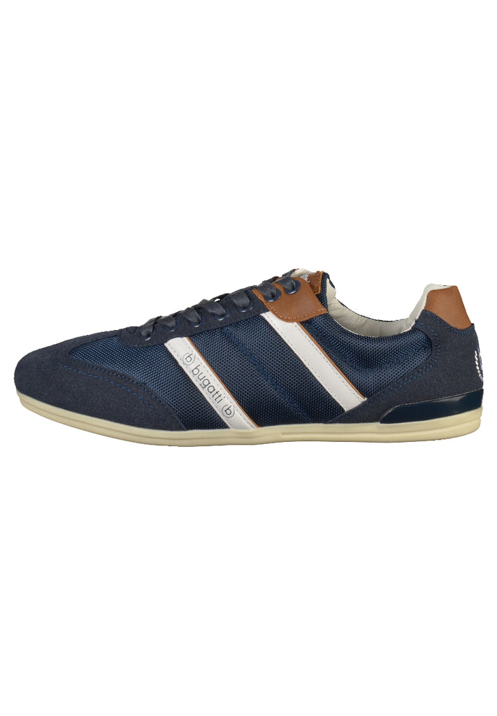 Bugatti Sneaker Leder/Textil Blau - surf4shoes