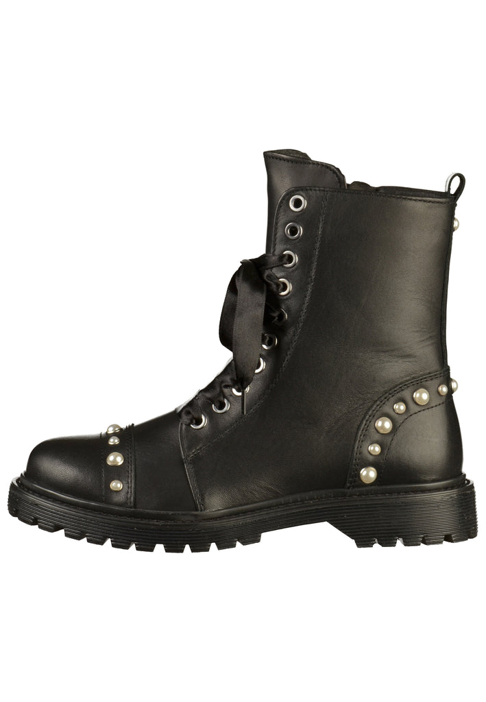 Bronx Stiefelette Nappaleder Schwarz - surf4shoes