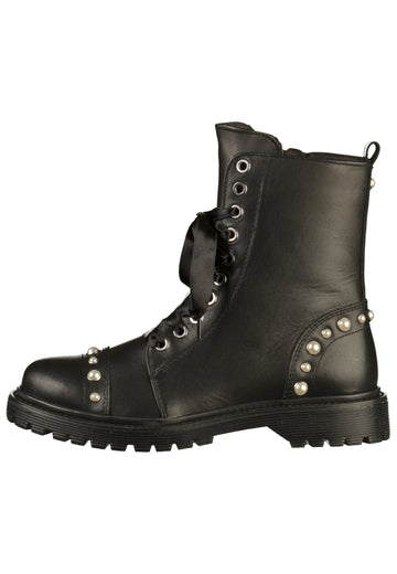 Bronx Stiefelette Nappaleder Schwarz - surf4shoes