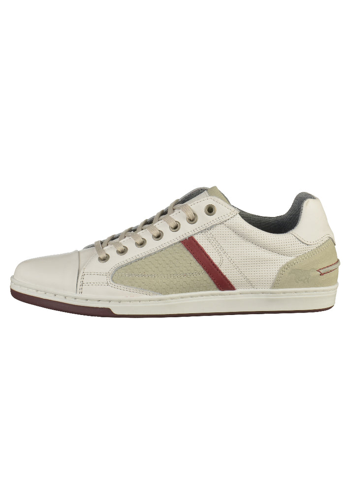 Mustang Sneaker Leder Weiß - surf4shoes