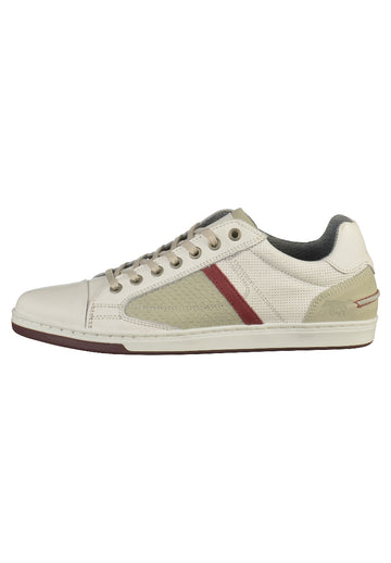Mustang Sneaker Leder Weiß - surf4shoes