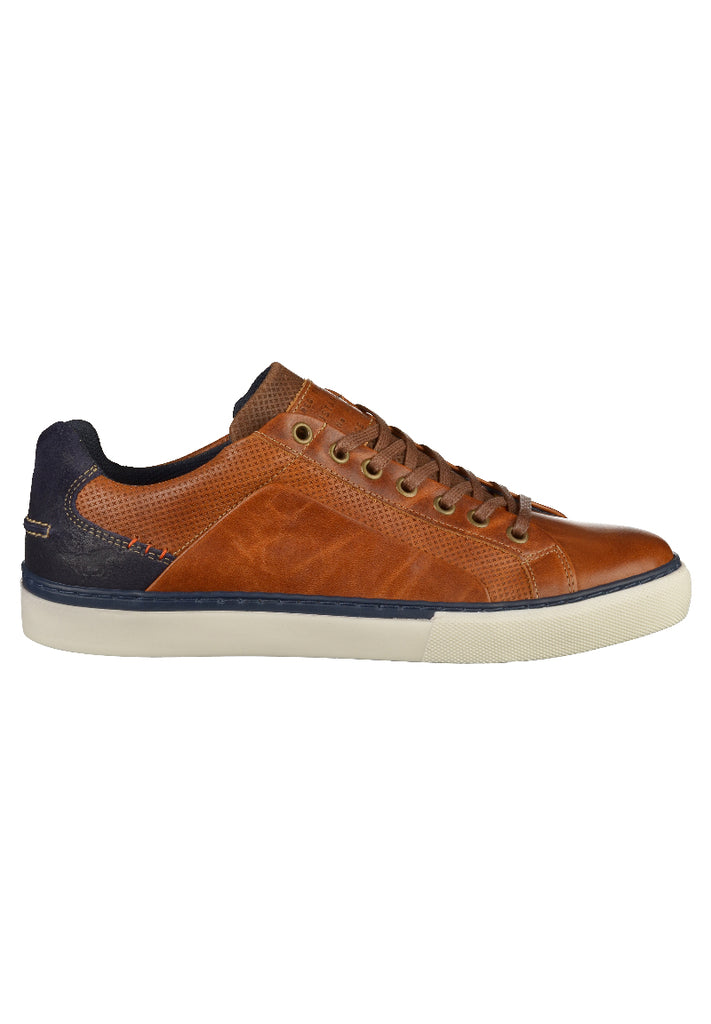 Mustang Sneaker Leder Cognac - surf4shoes