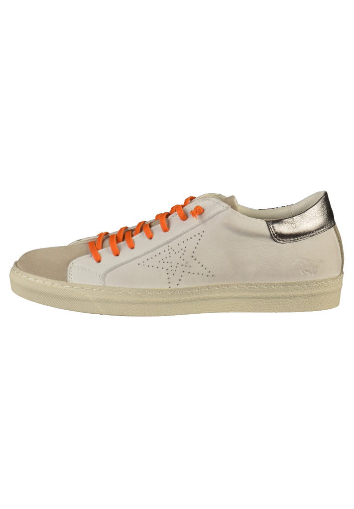Mustang Sneaker Leder Beige/Weiß - surf4shoes