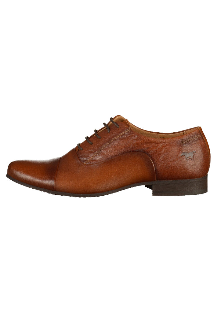 Mustang Businessschuhe Leder Kastanie - surf4shoes