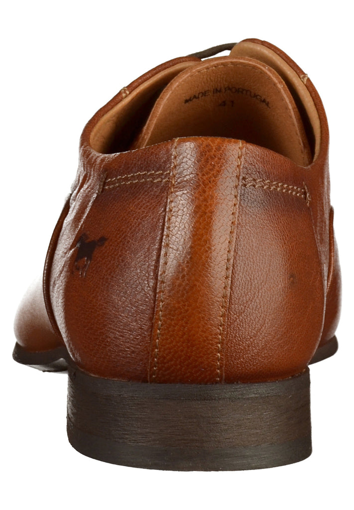 Mustang Businessschuhe Leder Kastanie - surf4shoes