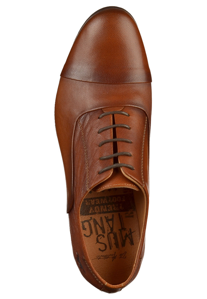 Mustang Businessschuhe Leder Kastanie - surf4shoes