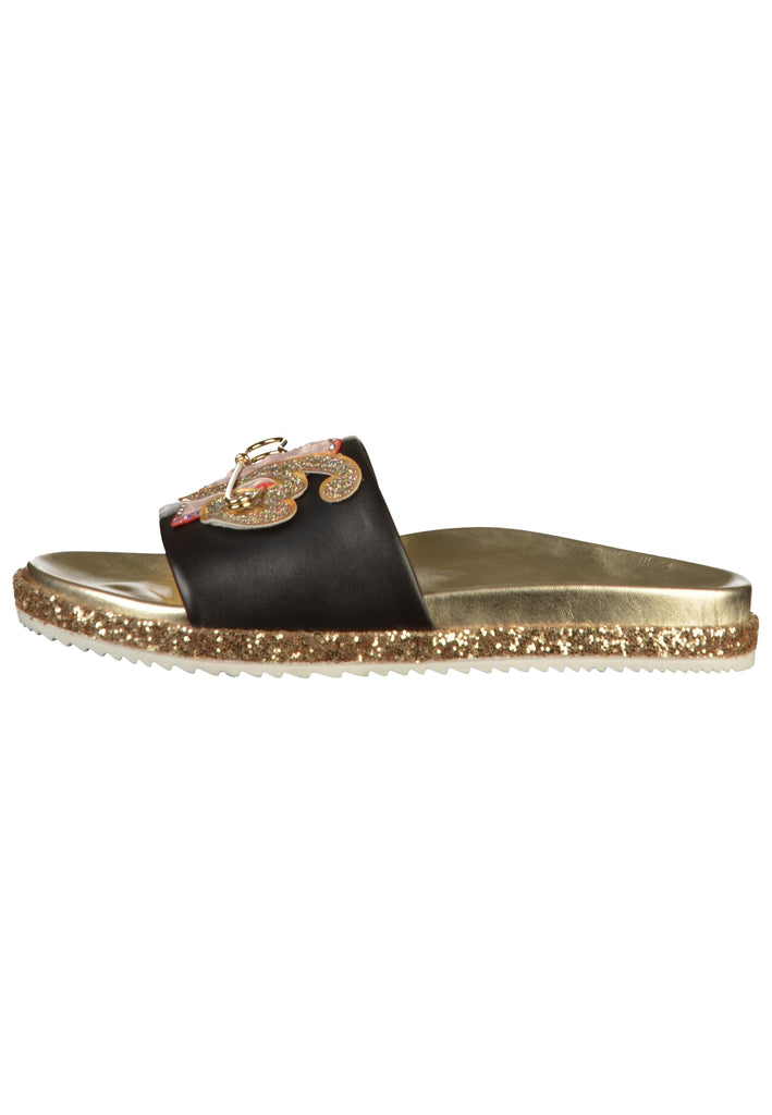 Högl Pantoletten Leder Schwarz - surf4shoes