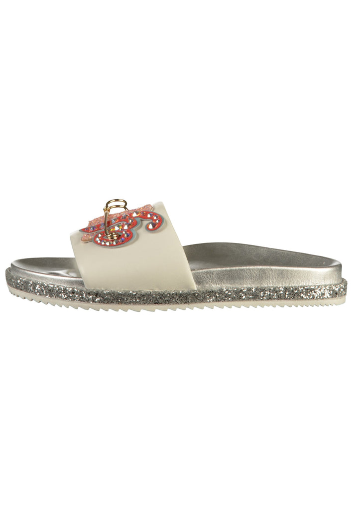Högl Pantoletten Leder Weiß - surf4shoes