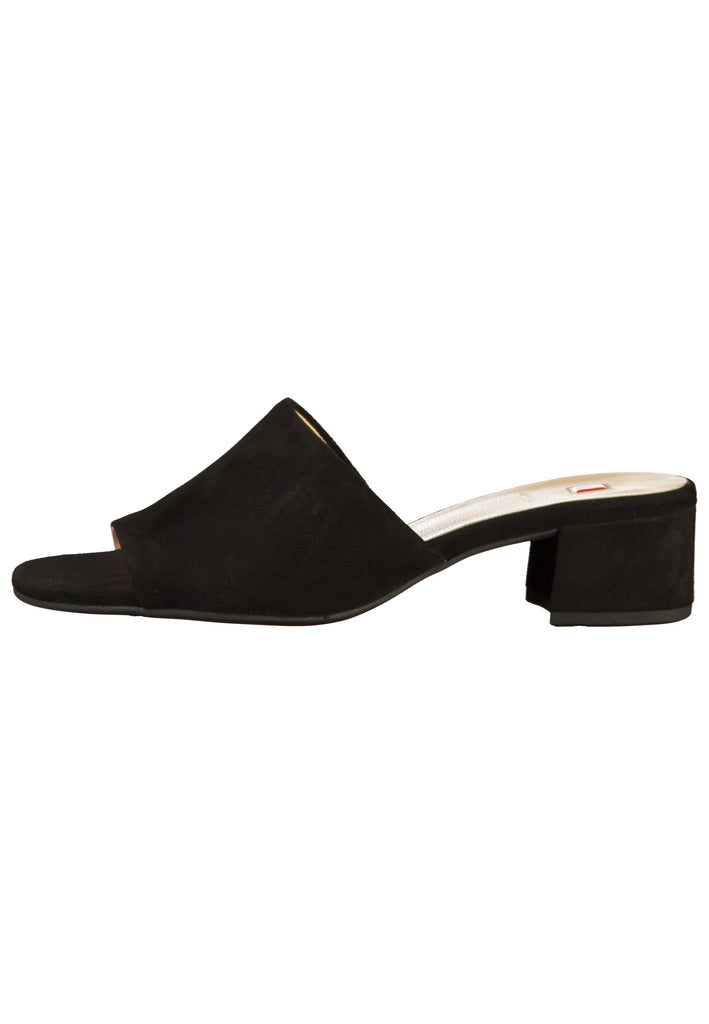 Högl Pantoletten Leder Schwarz - surf4shoes