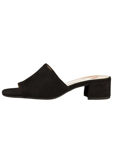 Högl Pantoletten Leder Schwarz - surf4shoes