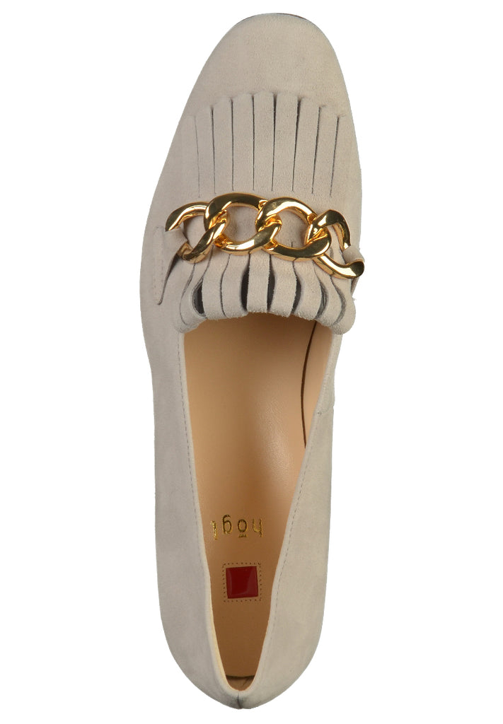 Högl Slipper Veloursleder Hellgrau - surf4shoes