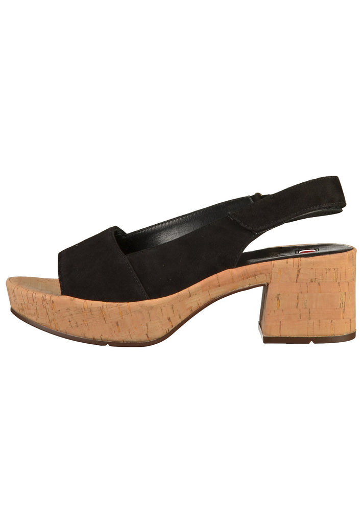 Högl Sandalen Nubukleder Schwarz - surf4shoes
