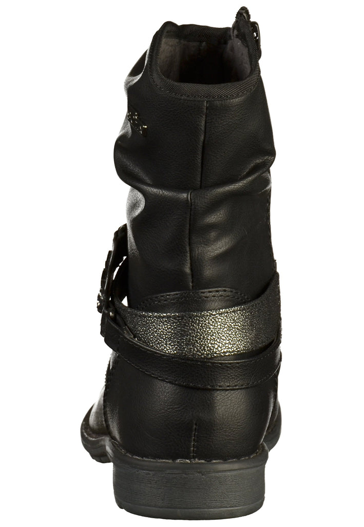 s.Oliver Stiefelette Nappaleder Schwarz - surf4shoes