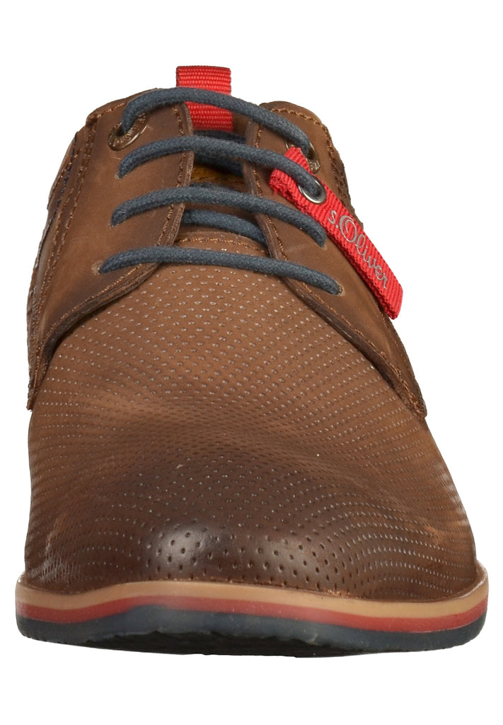 s.Oliver Halbschuhe Leder Cognac - surf4shoes