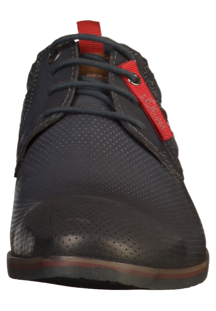 s.Oliver Halbschuhe Leder Navy - surf4shoes