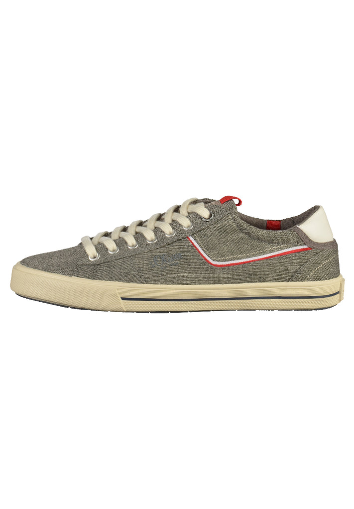 s.Oliver Sneaker Lederimitat/Textil Grau - surf4shoes