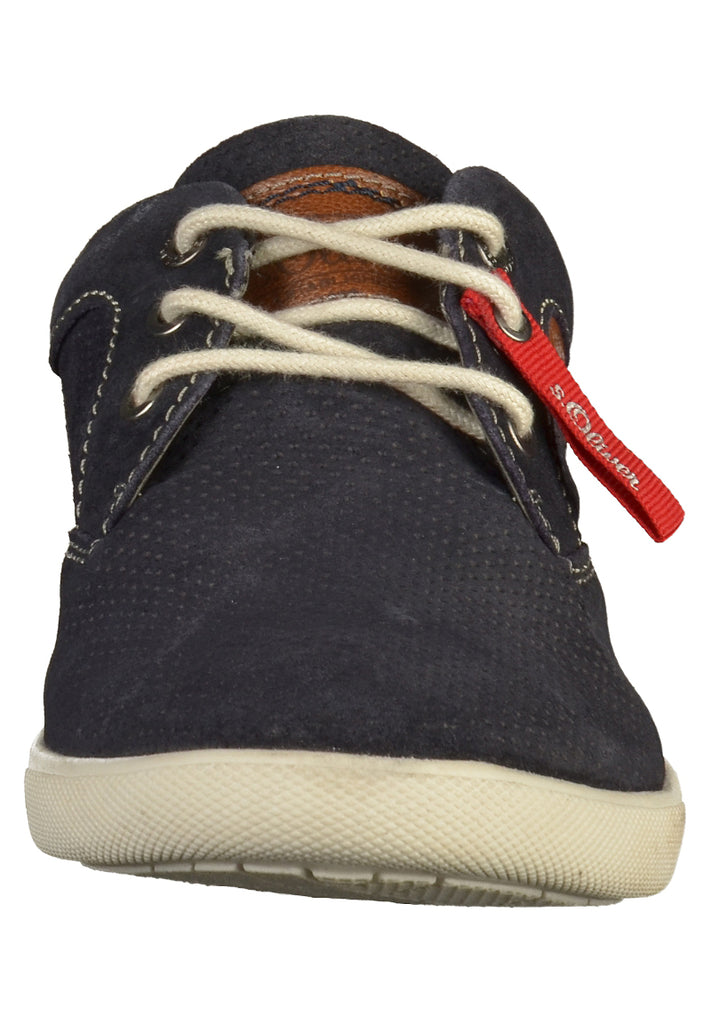 s.Oliver Halbschuhe Leder Navy - surf4shoes