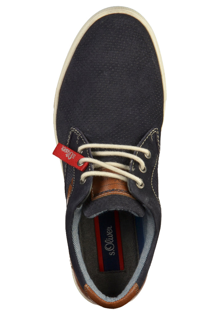 s.Oliver Halbschuhe Leder Navy - surf4shoes