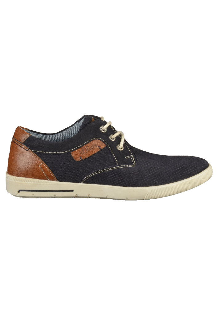 s.Oliver Halbschuhe Leder Navy - surf4shoes