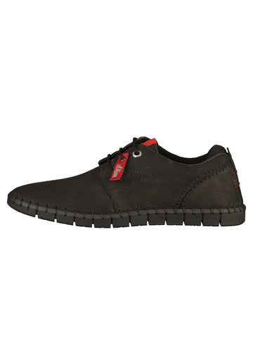 s.Oliver Halbschuhe Leder Schwarz - surf4shoes