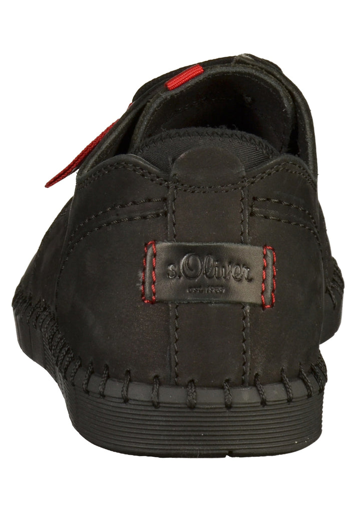 s.Oliver Halbschuhe Leder Schwarz - surf4shoes