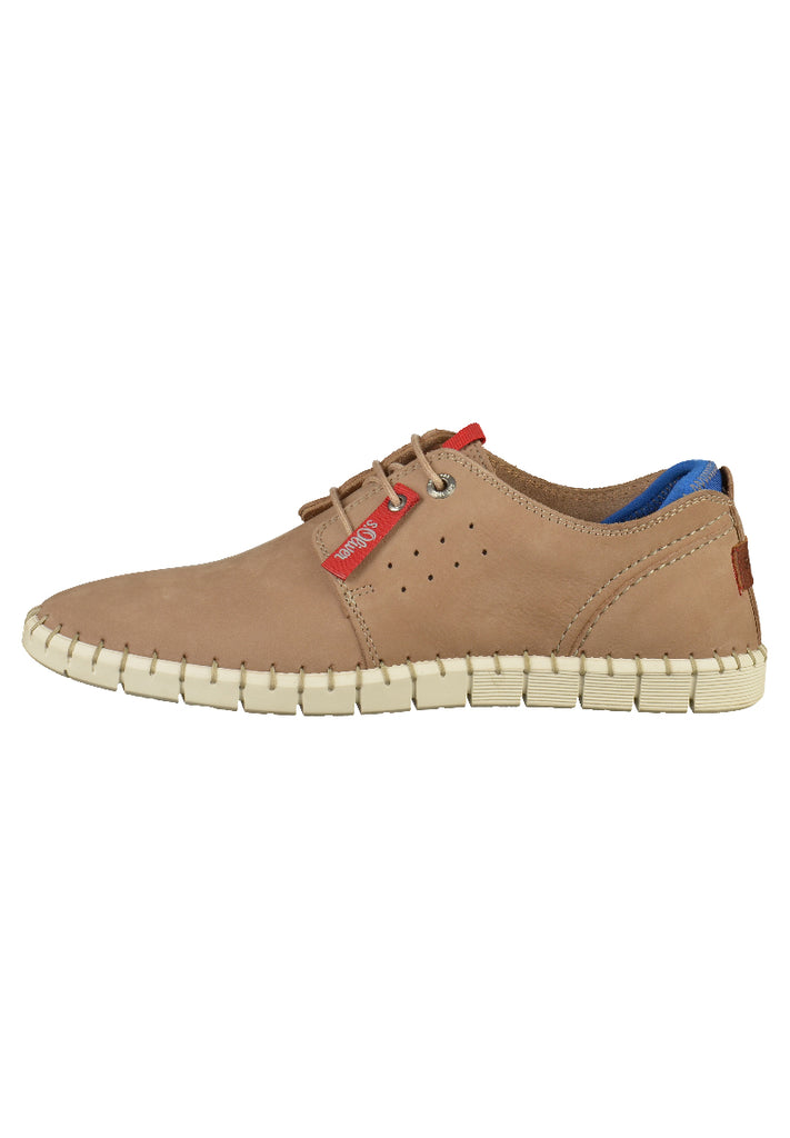 s.Oliver Halbschuhe Leder Hellbraun - surf4shoes