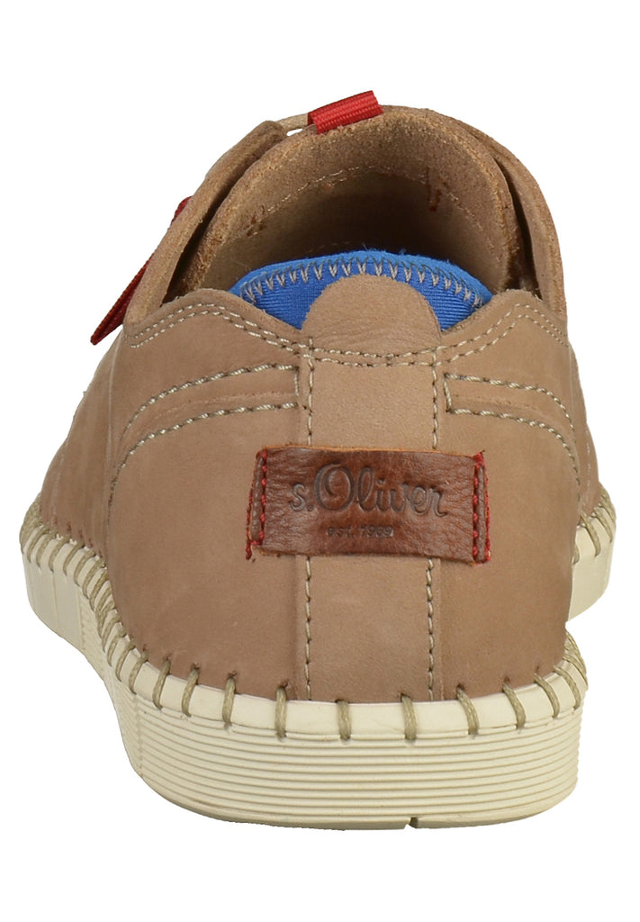 s.Oliver Halbschuhe Leder Hellbraun - surf4shoes