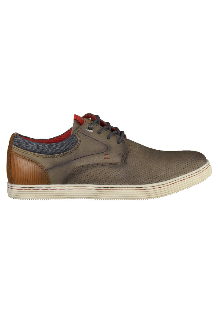 s.Oliver Halbschuhe Leder/Textil Khaki - surf4shoes