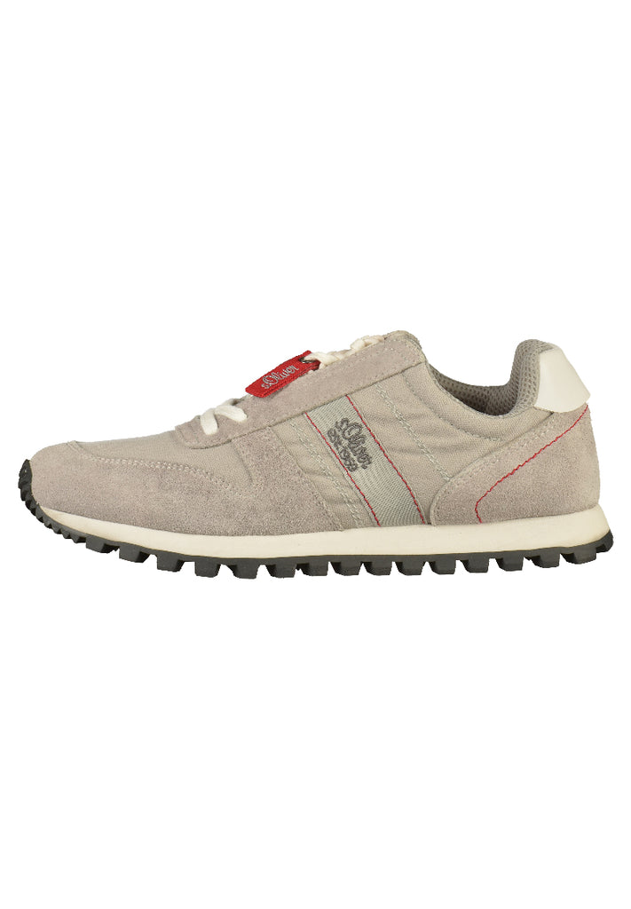 s.Oliver Halbschuhe Leder/Textil Hellgrau - surf4shoes