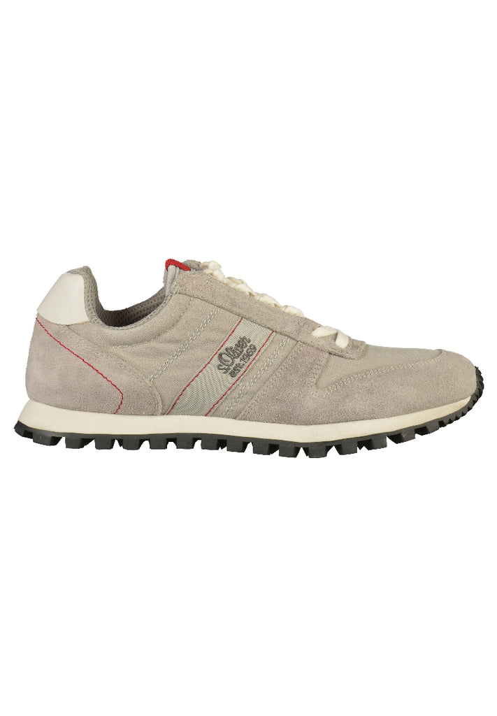s.Oliver Halbschuhe Leder/Textil Hellgrau - surf4shoes