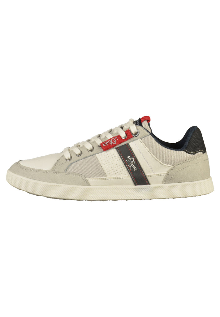 s.Oliver Sneaker Lederimitat/Textil Weiß - surf4shoes