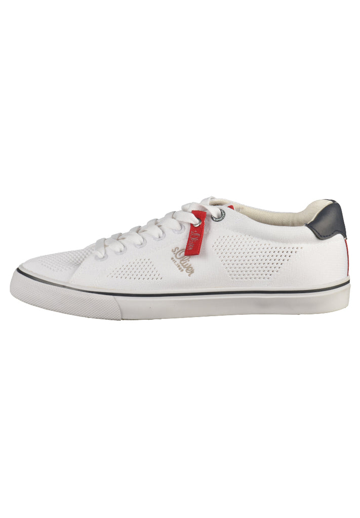 s.Oliver Sneaker Lederimitat/Textil Weiß - surf4shoes