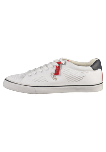 s.Oliver Sneaker Lederimitat/Textil Weiß - surf4shoes
