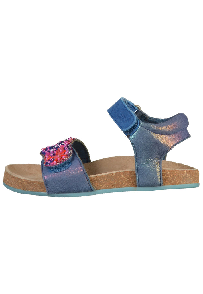 Kickers Sandalen Leder/Textil Marine - surf4shoes