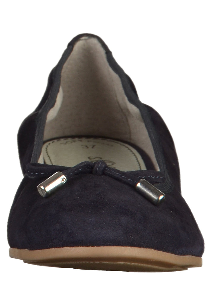 s.Oliver Ballerinas Leder Navy - surf4shoes
