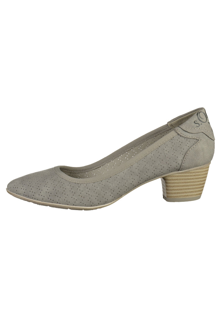 s.Oliver Pumps Lederimitat Graphite - surf4shoes