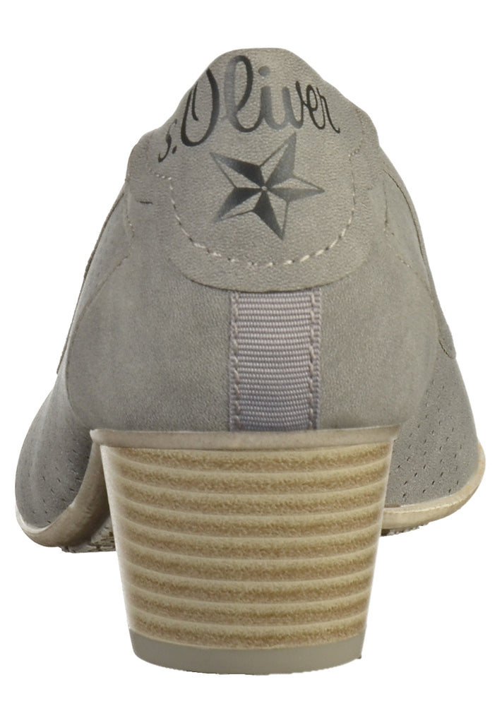 s.Oliver Pumps Lederimitat Graphite - surf4shoes