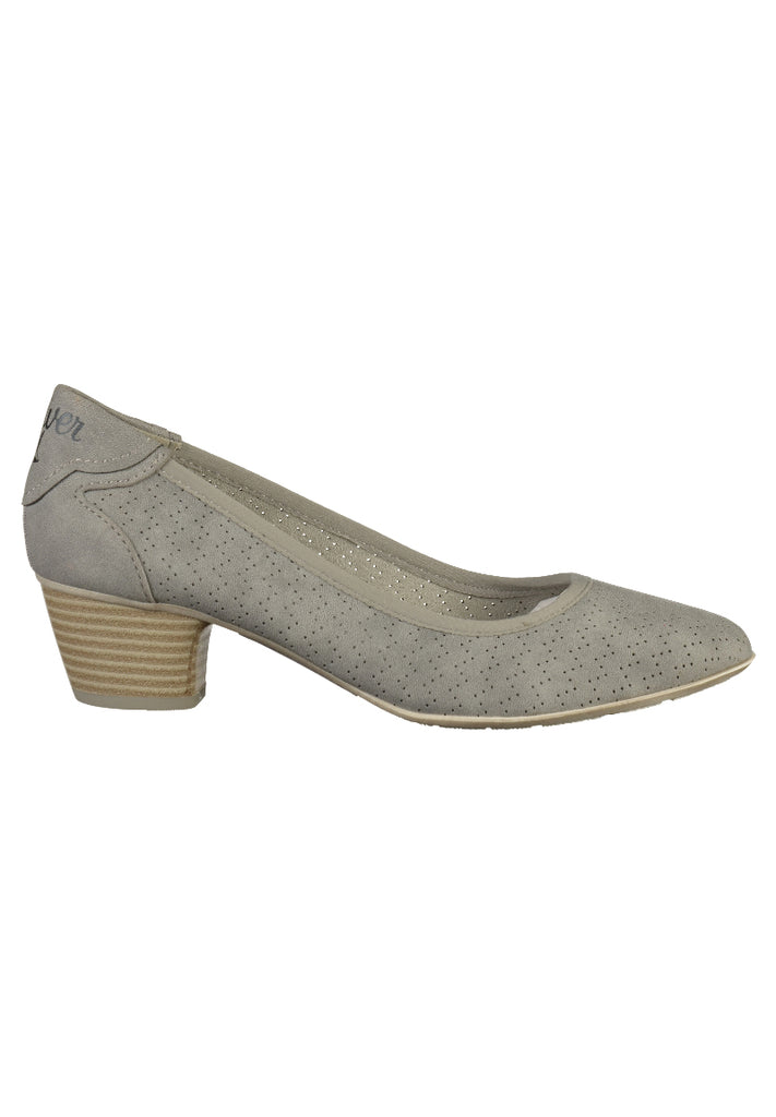 s.Oliver Pumps Lederimitat Graphite - surf4shoes