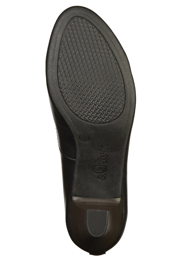 s.Oliver Pumps Lederimitat Schwarz - surf4shoes