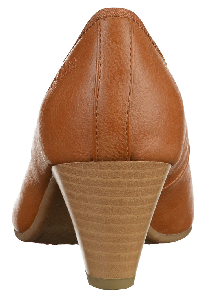 s.Oliver Pumps Lederimitat Cognac - surf4shoes