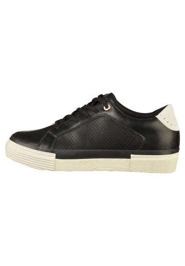s.Oliver Sneaker Lederimitat Schwarz - surf4shoes