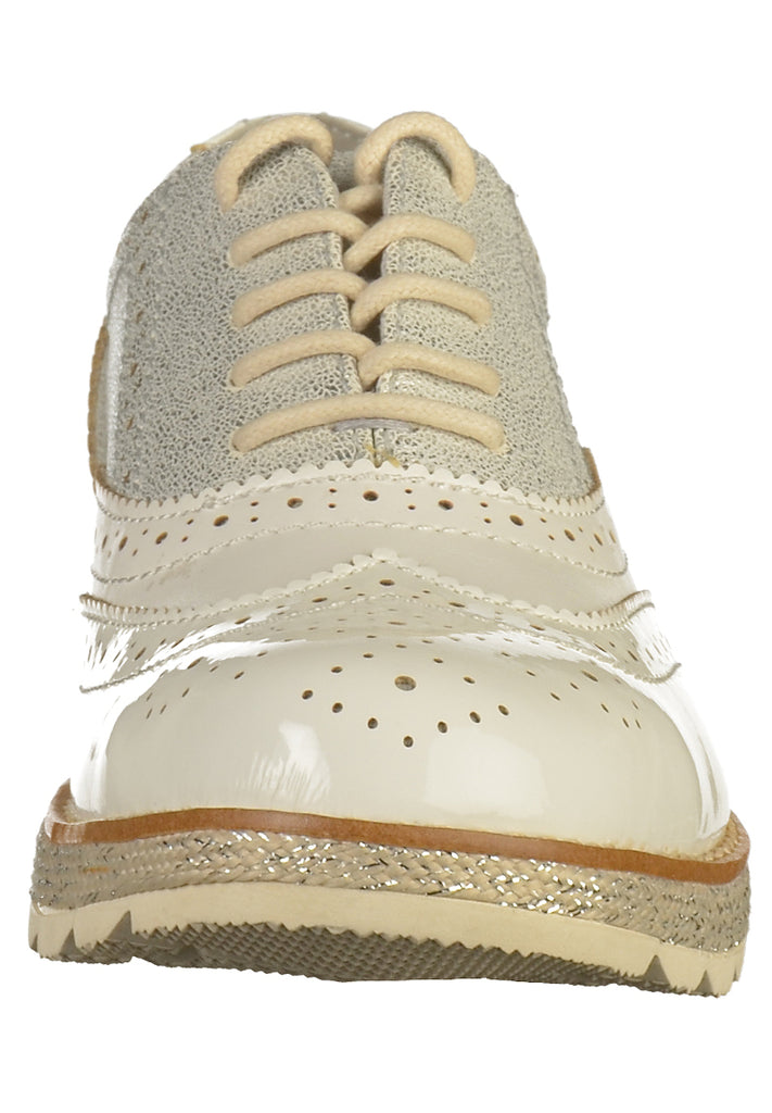 s.Oliver Halbschuhe Lederimitat Weiß - surf4shoes