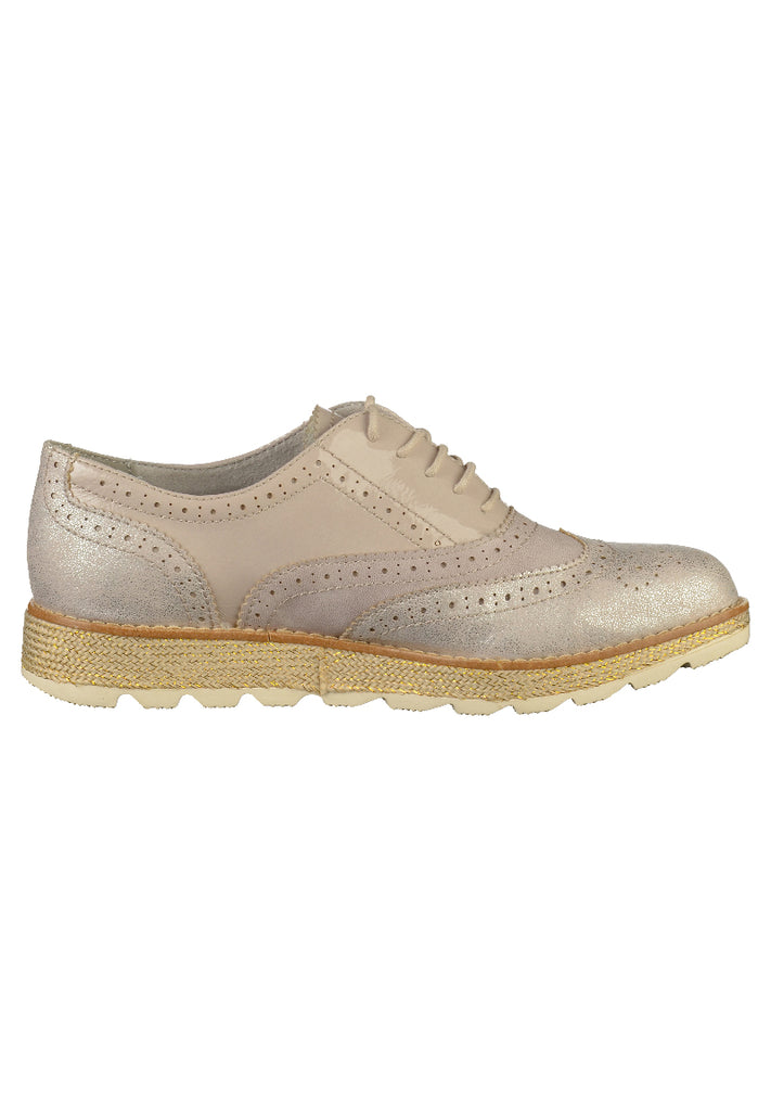 s.Oliver Halbschuhe Lederimitat Nude - surf4shoes